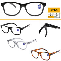 Очки пластиковые для чтения V2145 с защитой Blue ray cut, диоптрии от +1.00 до +4.00, РМЦ=62-64