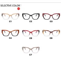 Plastic glasses with blue light protection for women 870-PN