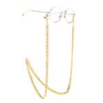 Gold-colored metal non-slip chain, for glasses and masks GL1034