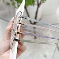 Combined frame (metal + TR90) with Blue Ray Cut protection lenses and flex MAMO F93033