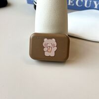 Mini soft contact lens kit A118-17奶茶爱心熊头