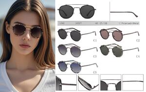 Polarized metal sunglasses for women Leke LK34027