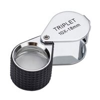 Folding magnifier 7007D胶皮-XX, diameter: 18 mm, magnification: 10X