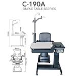 Ophthalmologist workstation, combined table + chair C-190A, tabletop 900*500 mm
