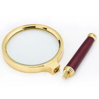 Magnifier, magnifying glass with handle 金-木55-XX, diameter: 42 mm, magnification: 10X