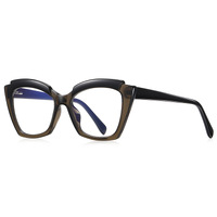 Очки женские модные  в стиле брови оправа пластиковая, материал TR-90+CA (флекс!) FOCUS FCS2122