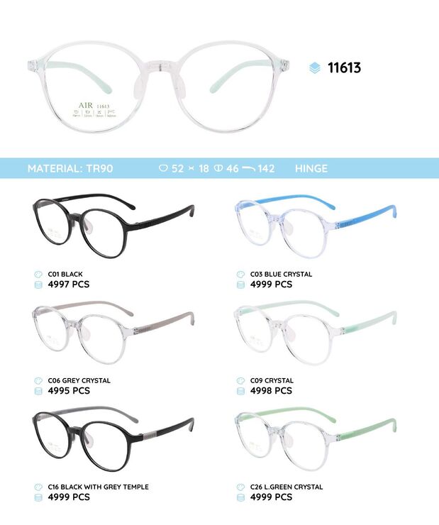 TR-90 plastic frames for kids 11613