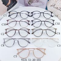 Оправа гибридная, металл + TR90, линзы с Blue Block покрытием SANTA 9531