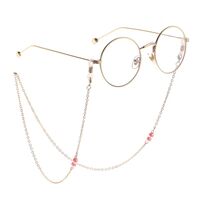 Metal non-slip chain, with pearls, for glasses and masks GL865