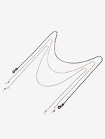 Glasses chain with turquoise balls set of two-piece GM041