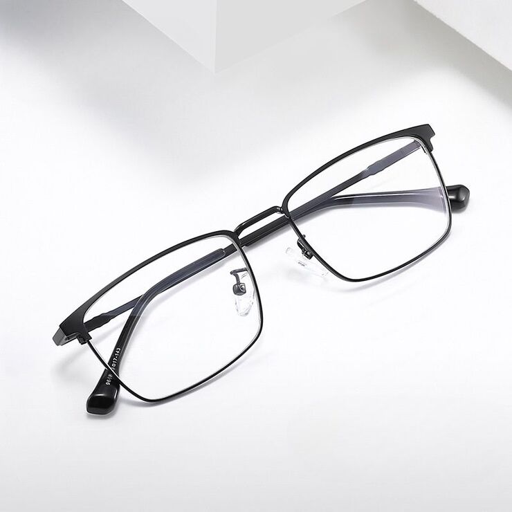 Metal glasses with blue light and UV protection 9666-2-GT