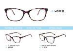 Plastic acetate eyeglasses frame for women with spring hinges WD2229