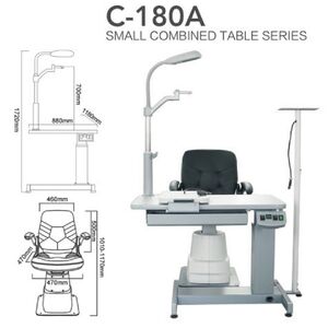 Ophthalmologist workstation, combined table C-180A, tabletop 880*500 mm