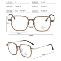 Combined frame (metal + TR90) with Blue Ray Cut protection lenses MAMO M2996