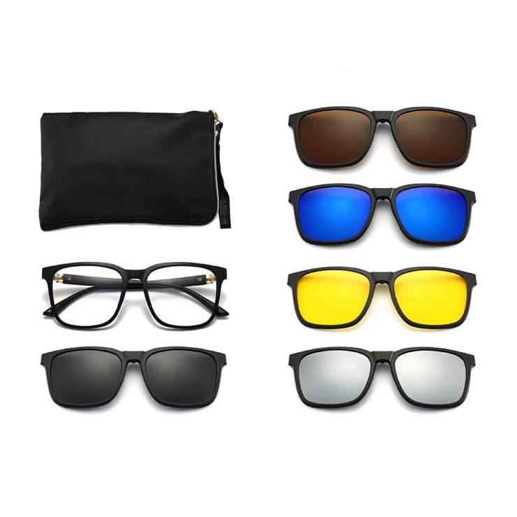 El Dorado frames with polarized sunshades set (clip-on) on magnet 2331 (5 pieces) 