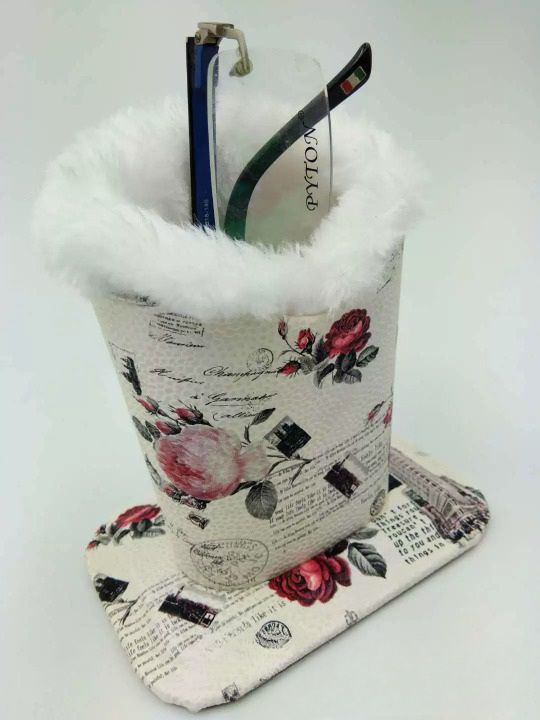 Eyeglasses and accessories plush case stand holder H002-HE