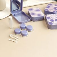 Набор для мягких контактных линз XY5055紫色笑脸兔花