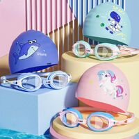 Swimming waterproof anti-fog goggles for kids (3-14 years), with earplugs and box, YJ5001-YU