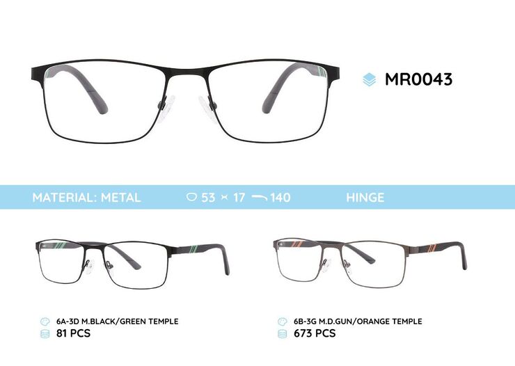 Metal frame with TR-90 temples MR0043