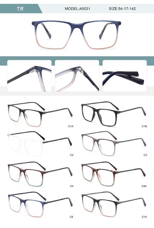 Оправа пластиковая из TR90 мужская с флексом A5031-DA