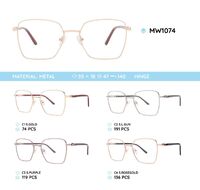 Metal women's frame for glasses MW1074