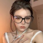 Plastic glasses with blue light protection for women 66010-PN