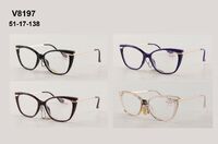 Ready-made plastic frame glasses for women Vizzini V8197, diopters from +1.00 to +4.00