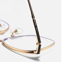 Metal glasses with blue light and UV protection 9677-2-GT