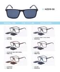 TR90 plastic frames with a sun protection clip-on MZD19-30