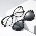 Оправа пластиковая с флексом + поляризационная солнцезащитная насадка (клипон) на магните El Dorado EL2352D