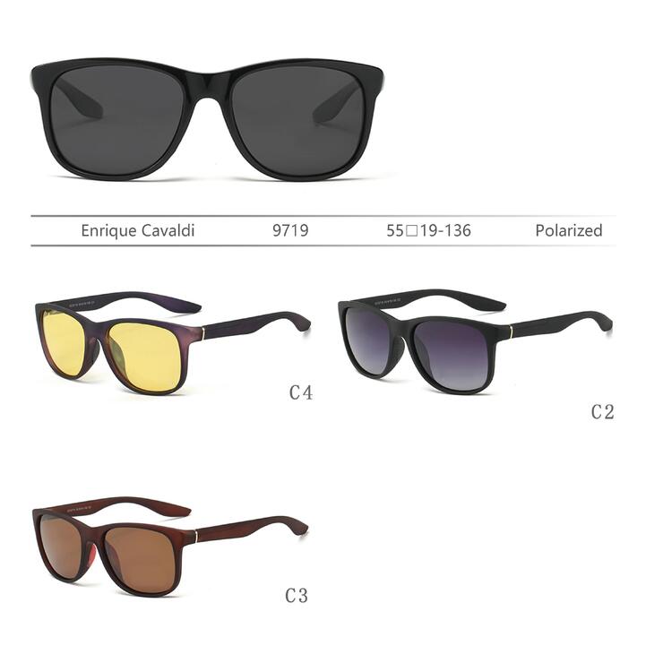 Солнцезащитные поляризационные пластиковые очки Enrique Cavaldi EC9719