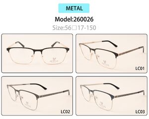 Оправа для очков металлическая мужская с флексом 260026 (товар в наличии)