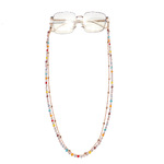 Metal and acrylic eyeglasses double chain GL1161