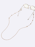 Red rice bead glasses chain with flowers GL1310