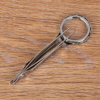 Stainless steel tweezers with magnifying glass 18143