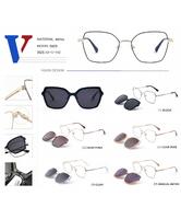 Оправа металлическая + поляризационная солнцезащитная насадка 5605-DA