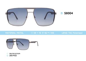 Metal frame polarized sunglasses S8004