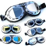 Safety shockproof sports goggles 风镜-哈雷银框-直角