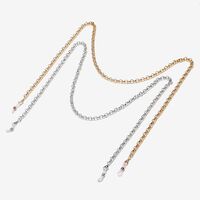 Metal non-slip chain, 2 piece set with gold and silver colored, for glasses and masks GM080