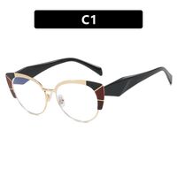 Metal nylor glasses with blue light protection for women 8073-PN