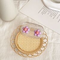 Mini soft contact lens XF208爱心五角蓝云