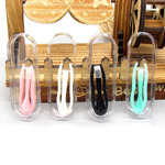 Plastic tweezers with individual pencil-box packaging, size 4.0 cm XF400镊子+棒套装