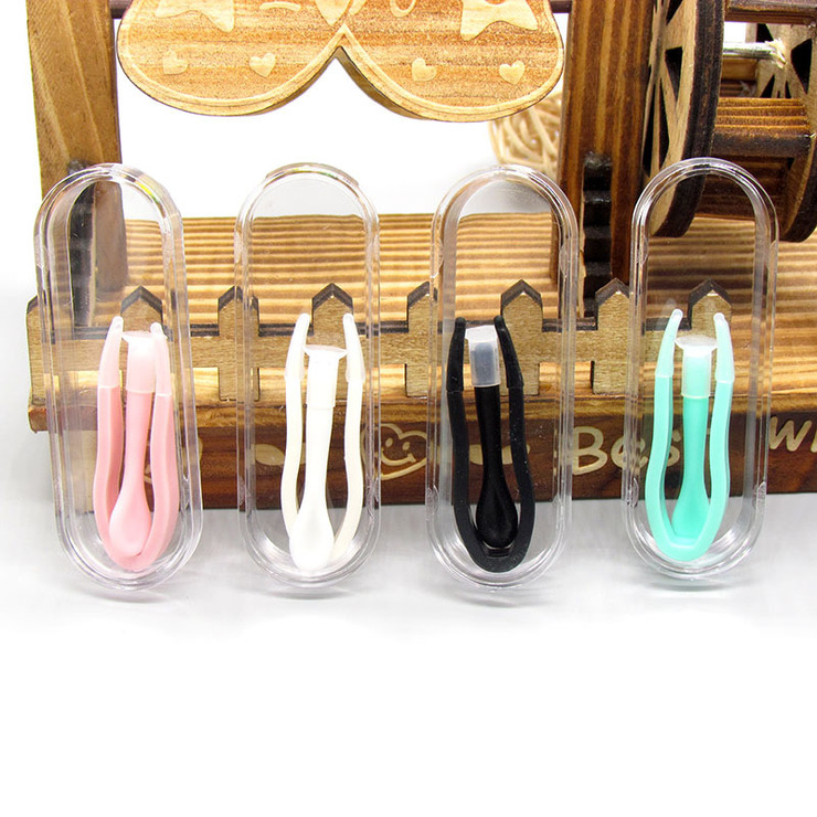 Plastic tweezers with individual pencil-box packaging XY2003, size 6.2 * 2.3 cm