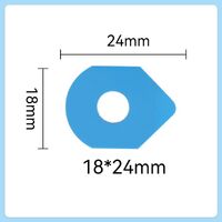 Липкий сегмент (липучки, слиперы, противоскользящие накладки для блокировки) для линз, синий цвет, материал полиэтилен, 1000 штук, NY-0991