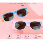 Polarized silicone sunglasses with UV400 protection for kids T18006