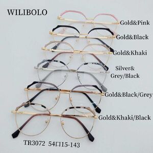 Metal + TR90 plastic ultrathin women's frames with spring hinges Wilibolo TR3072