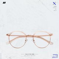 Hybrid frame, metal + TR90, with Blue Block coating SANTA 1532