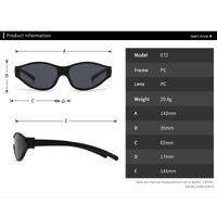 Plastic cat-eye sunglasses for women Elit 072-EL