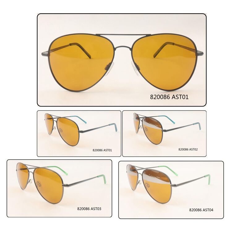 Metal polarized sunglasses PaulRolf 820086