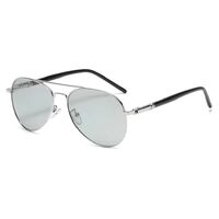 Polarized photochromic metal sunglasses KY209-2